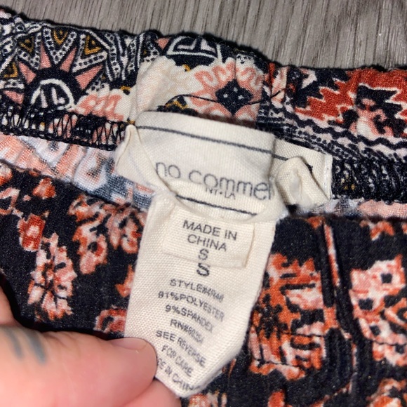 Bohemian Flare Pants in Black and Brown - Picture 3 of 3